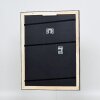 Marco de fotos de madera Effect Holz-Bilderrahmen Profil 40 Platino 25x35 cm Antirreflejos