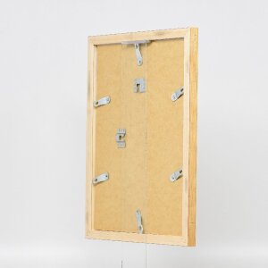 Marco de fotos de madera Effect Holz-Bilderrahmen Profil 41 Antikgold 20x30 cm Antireflexglas