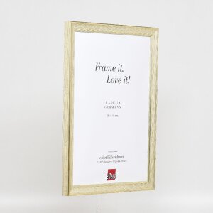 Marco de fotos de madera Effect Profil 41 Antiksilber 25x50 cm con vidrio antirreflejo