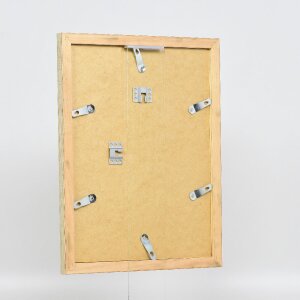 Marco de fotos de madera Effect Profil 41 Antiksilber 25x80 cm con vidrio antirreflejos