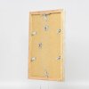 Marco de fotos de madera Effect Holz-Bilderrahmen Profil 41 Antiksilber 45x80 cm Antireflexglas