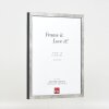 Marco de fotos Effect Holzrahmen Profil 42 Vidrio antirreflexo Plata 15x20 cm