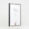 Marco de fotos Effect Holzrahmen Profil 42 Vidrio antirreflexo Plata 15x20 cm