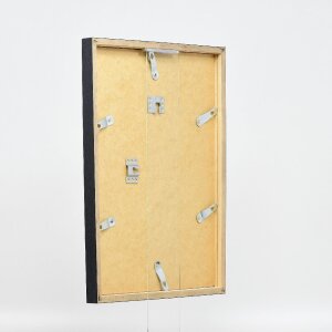 Marco de fotos Effect Holzprofil 42 con vidrio antireflex anthrazit 20x28 cm