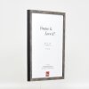 Marco de fotos Effect Holzprofil 42 con vidrio antireflex anthrazit 20x28 cm