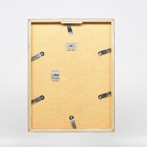 Marco de fotos Effect de madera con perfil 42, vidrio antireflejo, acabado antiguo dorado 21x29,7 cm