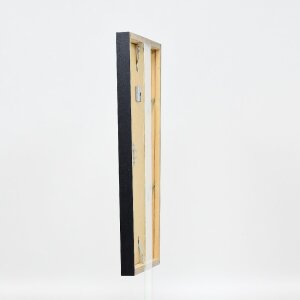 Marco de fotos de madera Effect Holzprofil 42 Vidrio Antirreflex Anthrazito 25x50 cm