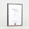 Marco de fotos de madera Effect Holzprofil 42 Vidrio Antirreflex Anthrazito 25x50 cm