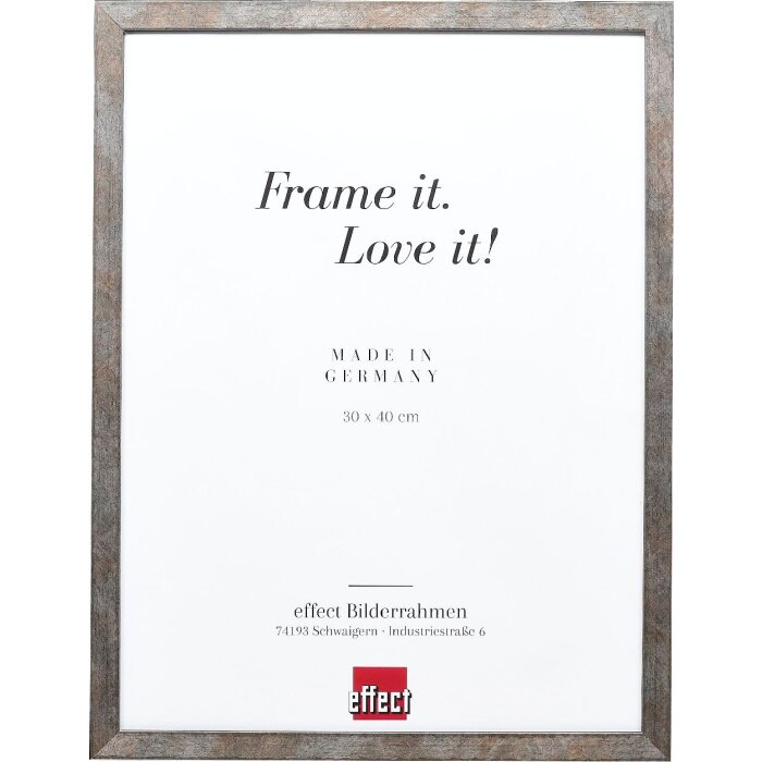 Marco de fotos Effect Holzrahmen Profil 42 Antirreflejo Anthrazit 50x65 cm
