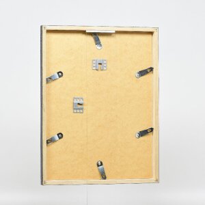 Marco de fotos Effect Holzrahmen Profil 42 Antireflexglas plata 61x91,5 cm