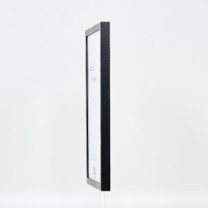 Marco de fotos Effect Holzrahmen Profil 42 Antireflexglas plata 61x91,5 cm