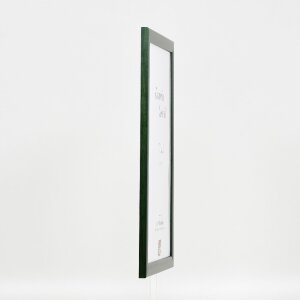 Marco de fotos de madera efecto Profil 43 tannengrün 30x30 cm con cristal antireflex