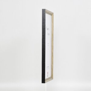 Marco de fotos de madera efecto Profil 48 dorado 13x18 cm con cristal antireflejante