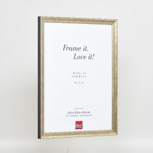 Marco de fotos de madera efecto Profil 48 dorado 18x24 cm con vidrio antireflejos