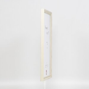 Marco de fotos de madera Profil 48 Blanco 18x32 cm Vidrio Antireflejo