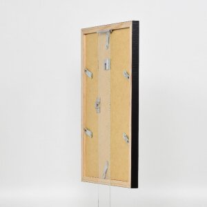 Marco de fotos de madera Effect Profil 48 Negro 20x28 cm con cristal antireflejo