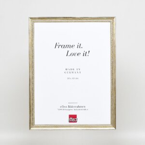 Marco de fotos de madera Profil 48 dorado 21x28 cm con vidrio antirreflejo