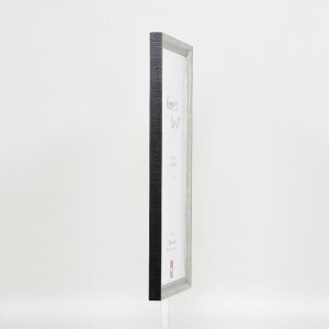 Marco de fotos de madera Effect Profil 48 Plata 24x30 cm con cristal antirreflejos