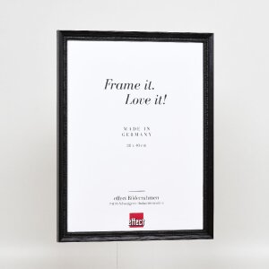 Marco de fotos de madera Effect Profil 48 Negro 40x50 cm con vidrio antirreflejante