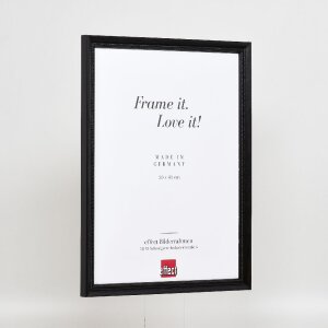 Marco de fotos de madera efecto Profil 48 Negro 42x59,4 cm Vidrio antirreflejante