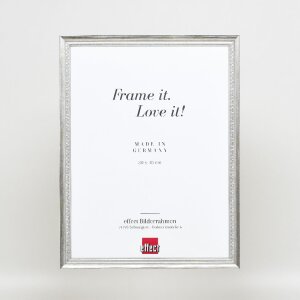 Marco de fotos de madera Effect Profil 48 Plata 50x60 cm con vidrio antirreflejante