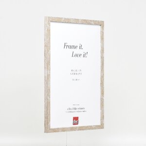 Marco de fotos de madera effect Profil 51 antiksilber 30x30 cm