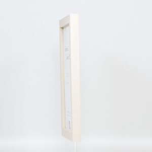 Efecto Marco de madera Perfil 52 blanco 25x30 cm Cristal antirreflectante