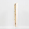 Efecto Marco de madera Perfil 52 blanco 27x48 cm Cristal antirreflectante
