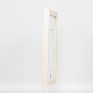 Marco de madera Effect Perfil 52 blanco 28x35 cm Cristal antirreflectante