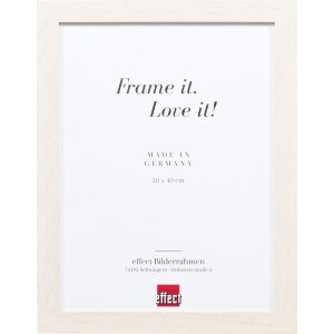 Marco de madera Effect Perfil 52 blanco 30x30 cm Cristal...