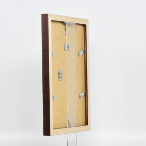 Efecto Marco de madera Perfil 52 marrón oscuro 50x65 cm cristal antirreflectante