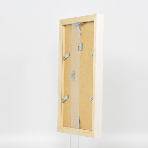 Efecto Marco de madera Perfil 52 blanco 50x75 cm Cristal antirreflectante
