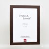 Portarretratos efecto madera Perfil 52 marrón oscuro 61x91,5 cm cristal antirreflejos