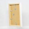 Efecto marco de madera perfil 55 blanco 18x27 cm cristal antirreflectante