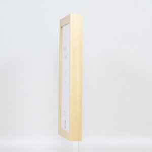 Efecto Marco de madera Perfil 55 natural 10,5x14,8 cm Cristal antirreflectante