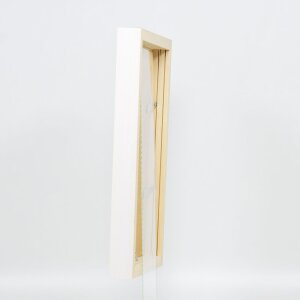 Marco de madera Effect Perfil 55 blanco 30,5x91,5 cm Cristal antirreflectante
