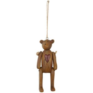 Colgante oso marrón con corazón