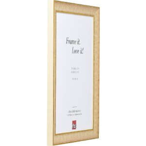 Effect Holzrahmen Profil 68 Elfenbein 50x50 cm mit Antireflexglas