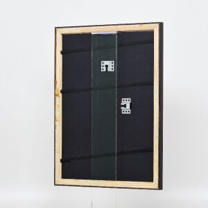 Efecto marco de madera perfil 85 negro 13x18 cm cristal antirreflectante