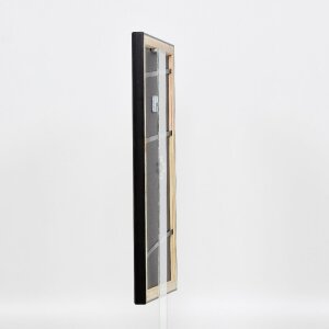 Efecto marco de madera perfil 85 negro 13x18 cm cristal antirreflectante