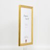 Efecto marco de madera Perfil 85 Oro 25x50 cm cristal antirreflejos