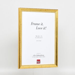 Efecto marco de madera Perfil 85 Oro 28x35 cm cristal antirreflejos