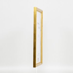Efecto marco de madera Perfil 85 Oro 28x35 cm cristal antirreflejos