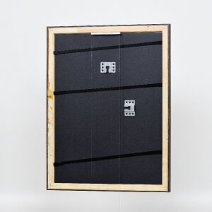 Efecto marco de madera perfil 85 negro 28x35 cm cristal antirreflectante