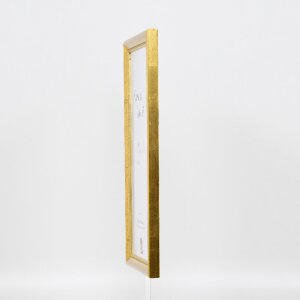 Efecto marco de madera Perfil 85 Oro 50x100 cm cristal antirreflectante
