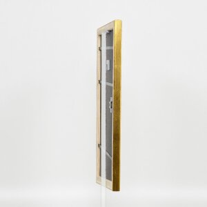 Efecto marco de madera Perfil 85 Oro 50x100 cm cristal antirreflectante