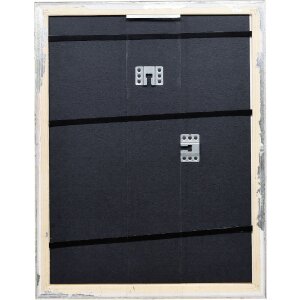 Marco de fotos de madera efect Profil 86 Barroco 45x60 cm plateado