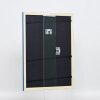 Efecto marco de madera perfil 89 azul 13x13 cm cristal antirreflejos