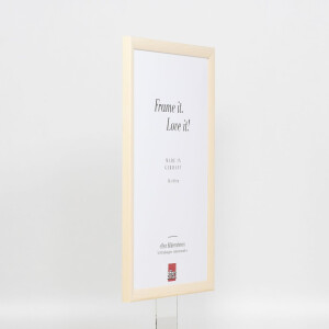 Efecto marco de madera perfil 89 blanco 18x24 cm cristal antirreflejos
