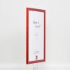 Efecto marco de madera perfil 89 rojo 25x35 cm cristal antirreflejo